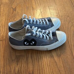 Kids Blue Sneakers with White Accents